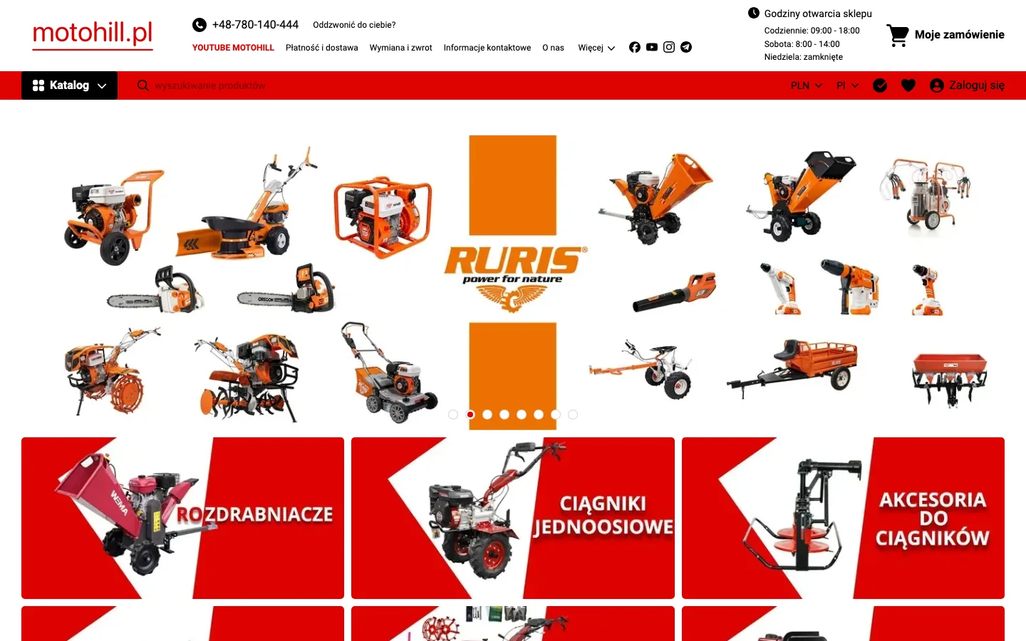 Homepage of MotoHill (motohill.pl)